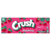 Crush Strawberry Soda 12 fl oz cans 12 pack - Soda